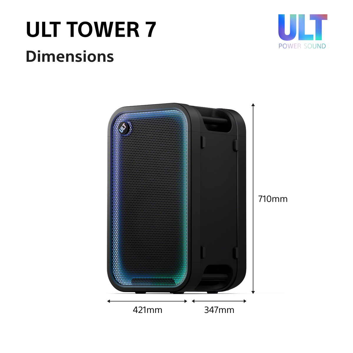 Sony SRS-ULT700 ULT Tower 7 Bluetooth Party Speaker SRSULT700