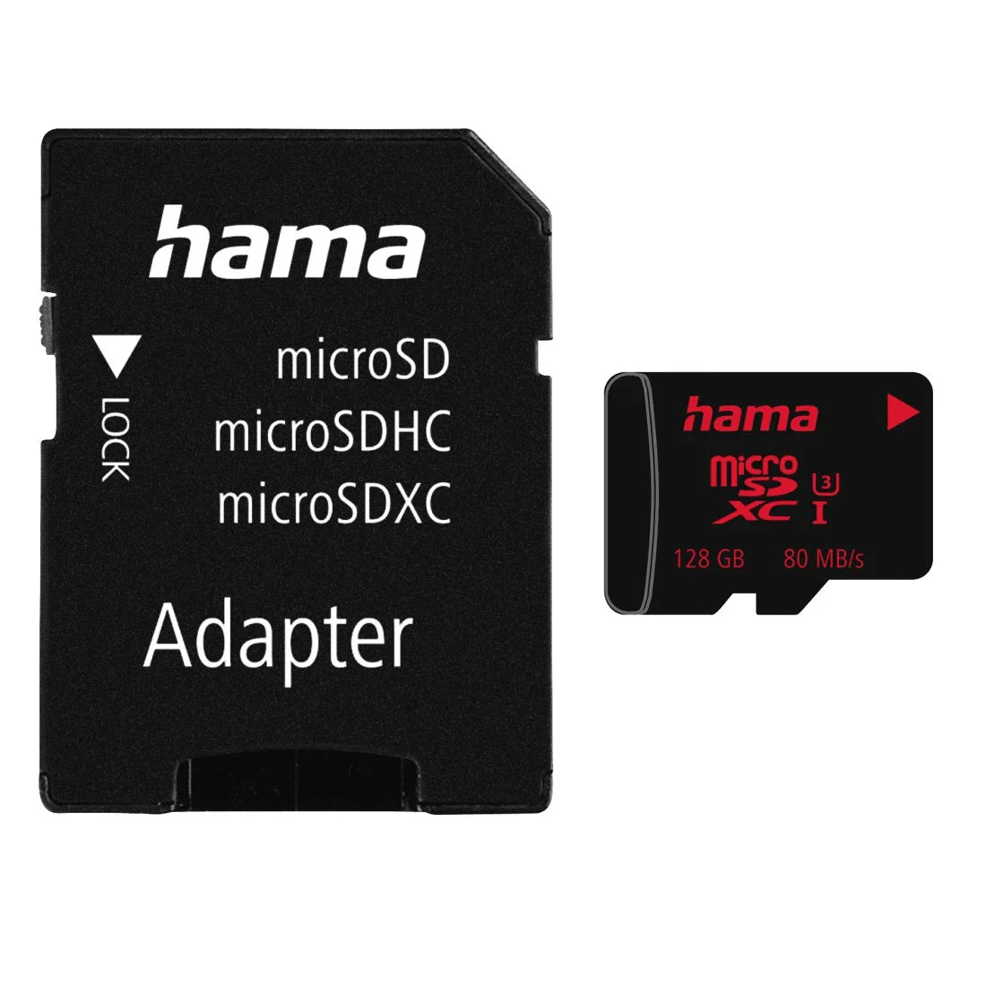 Hama microSDHC 128GB UHS-I Class 3 80MB/s Micro SD Card + Adapter Photo 181002