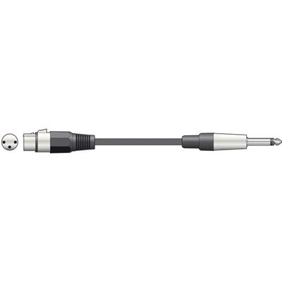 Citronic 6.3mm Mono Jack Plug To XLR Female Microphone Cable 6M