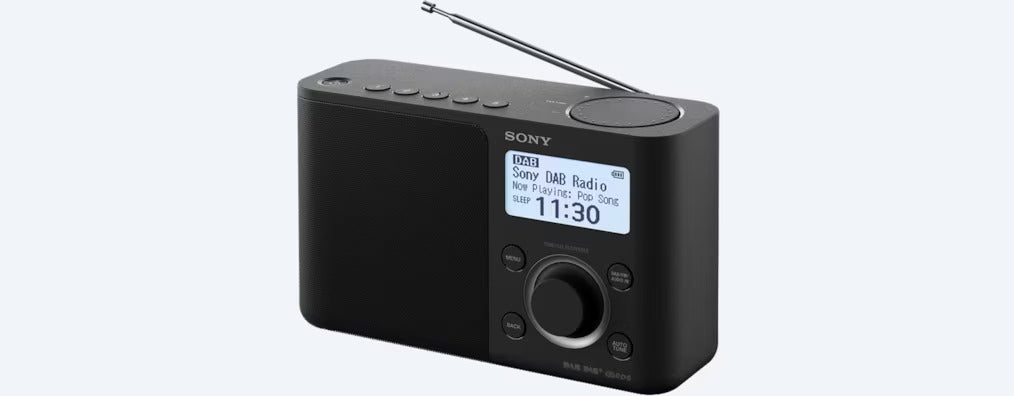 Sony XDRS61B Portable FM/DAB/DAB+ Radio with Presets Black