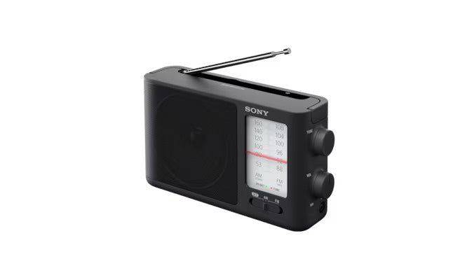 Sony ICF-506 Analog Tuning FM/AM Mains / Battery Radio Black ICF506