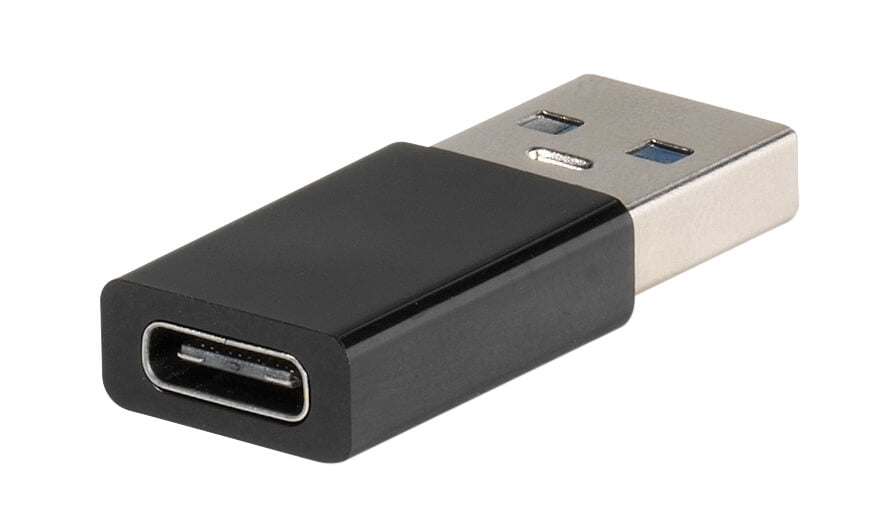 Vivanco USB A Plug To USB Type C Socket Adapter 45351