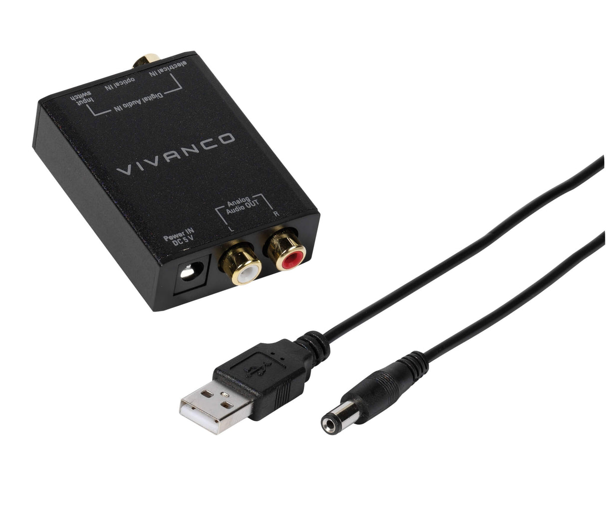Vivanco Digital Audio To Analogue Audio Converter 46143 Toslink / Optical to Analogue