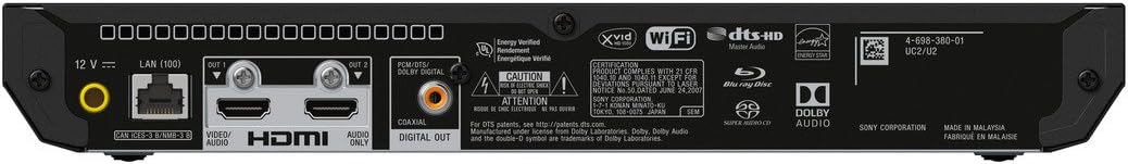 Sony UBP-X700K 4K Ultra HD Blu-Ray Player with Dolby Vision UBPX700K