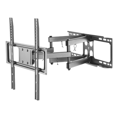 Deltaco ARM1202 Full Motion 3-way TV Wall Mount Bracket 32"-55" Media Wall Black