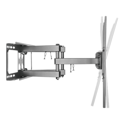 Deltaco ARM1202 Full Motion 3-way TV Wall Mount Bracket 32"-55" Media Wall Black
