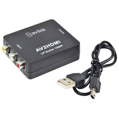 AV Link Composite RCA 3 Phono to HDMI AV Converter 128511