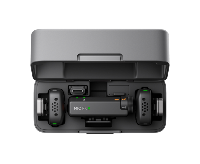 DJI MIC Mini (2 x RX + 1 x TX + Charging Case) Wireless Lapel Microphone Kit