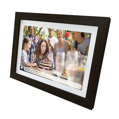 Inov8 DPF1001BK 10" Digital Photo Frame with Frameo