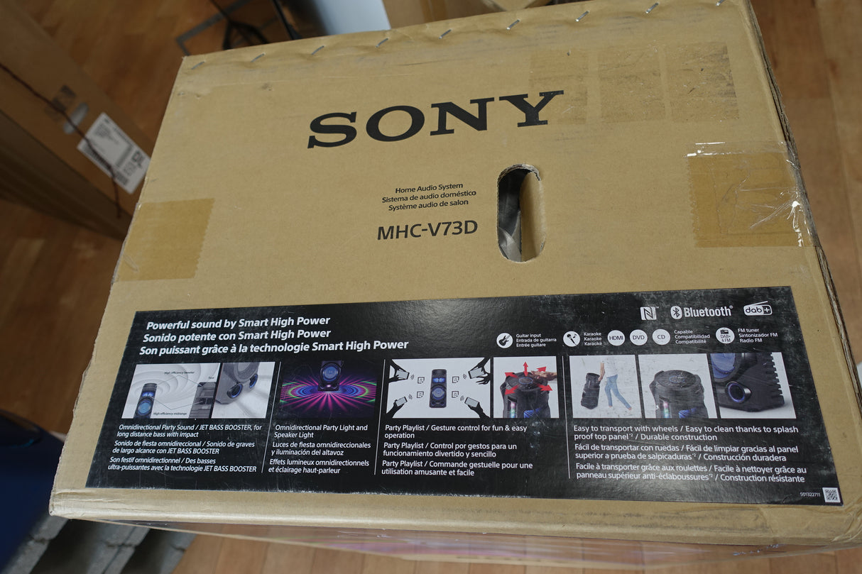 Sony MHC-V73D Large Bluetooth Party Speaker SONY REFURBISHED MHCV73D