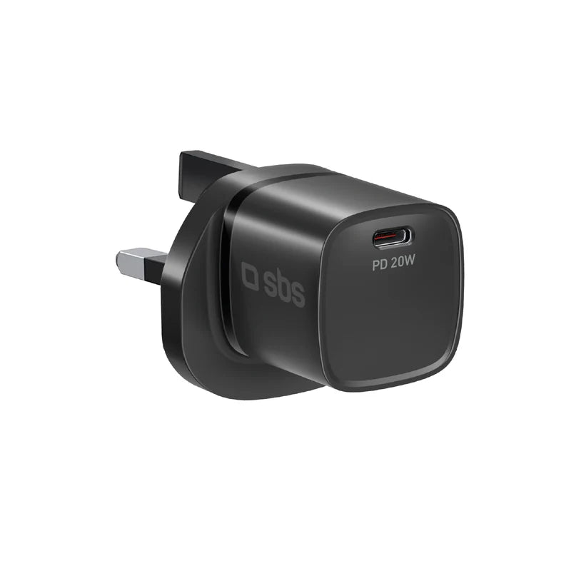 SBS USB Type C 20W Fast Charger Plug TETR1CPD20UK