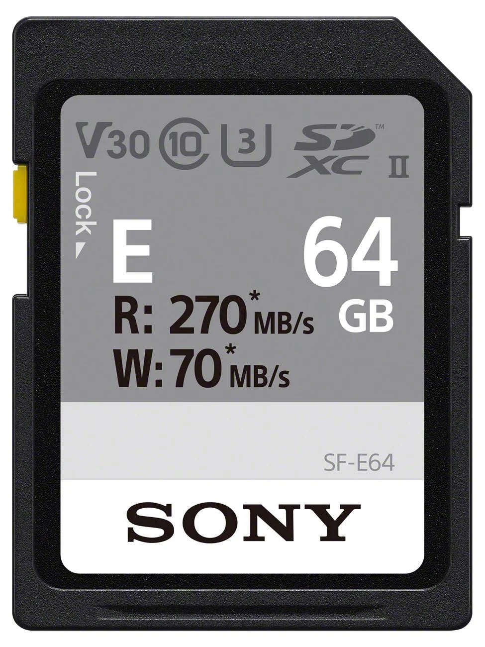 Sony SF-E64A 64GB UHS-II DSXC V30 SD MEMORY CARD SFE64A