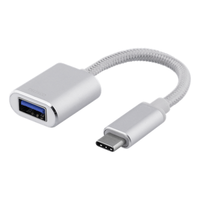 Deltaco USB Type C Plug To USB A Socket Adapter USBC1276
