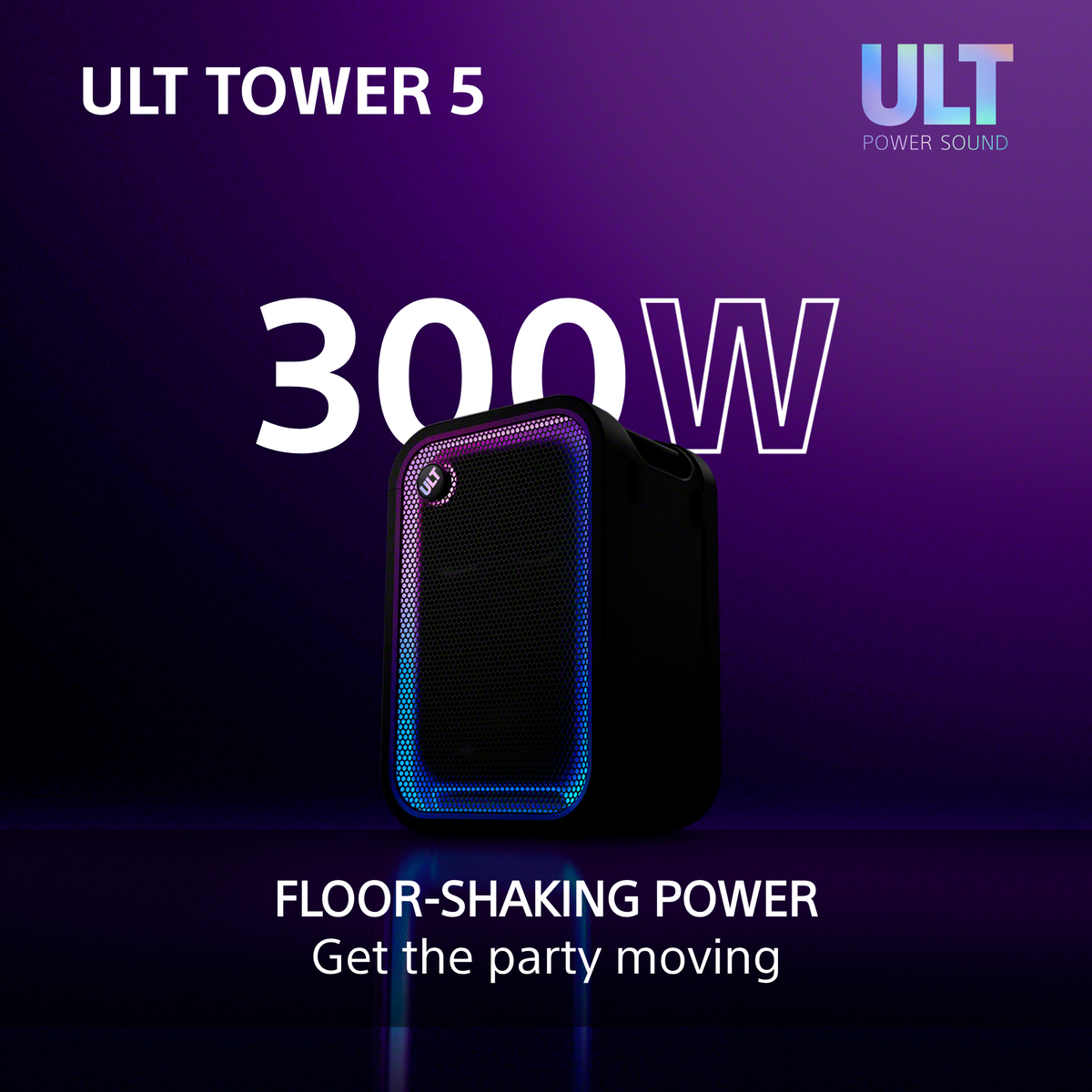 Sony SRS-ULT500 ULT Tower 5 Bluetooth Party Speaker SRSULT500