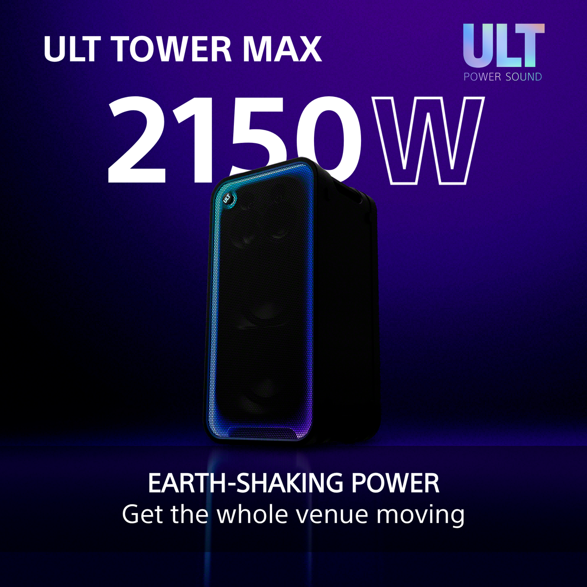 Sony SRS-ULT3000 ULT Tower MAX Bluetooth Party Speaker SRSULT3000