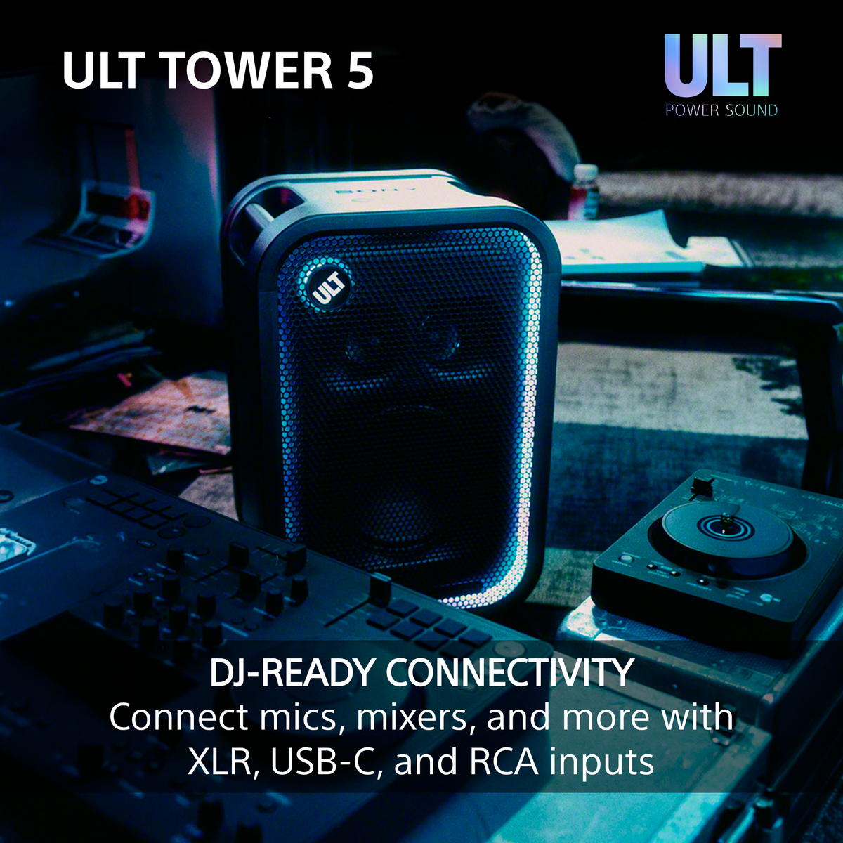 Sony SRS-ULT500 ULT Tower 5 Bluetooth Party Speaker SRSULT500