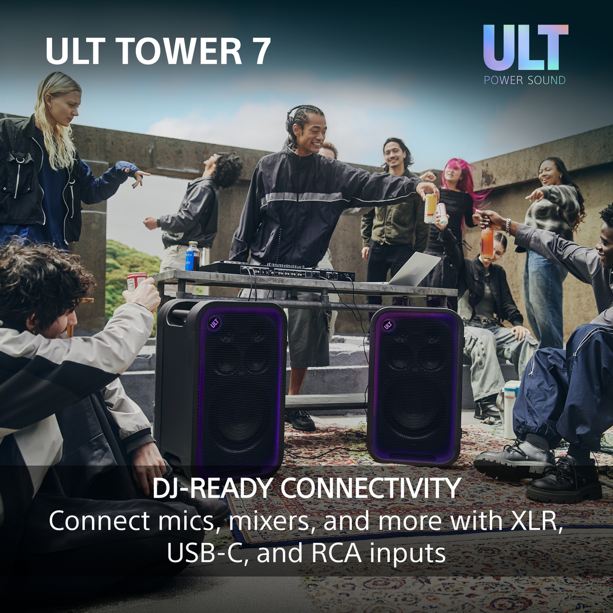 Sony SRS-ULT700 ULT Tower 7 Bluetooth Party Speaker SRSULT700