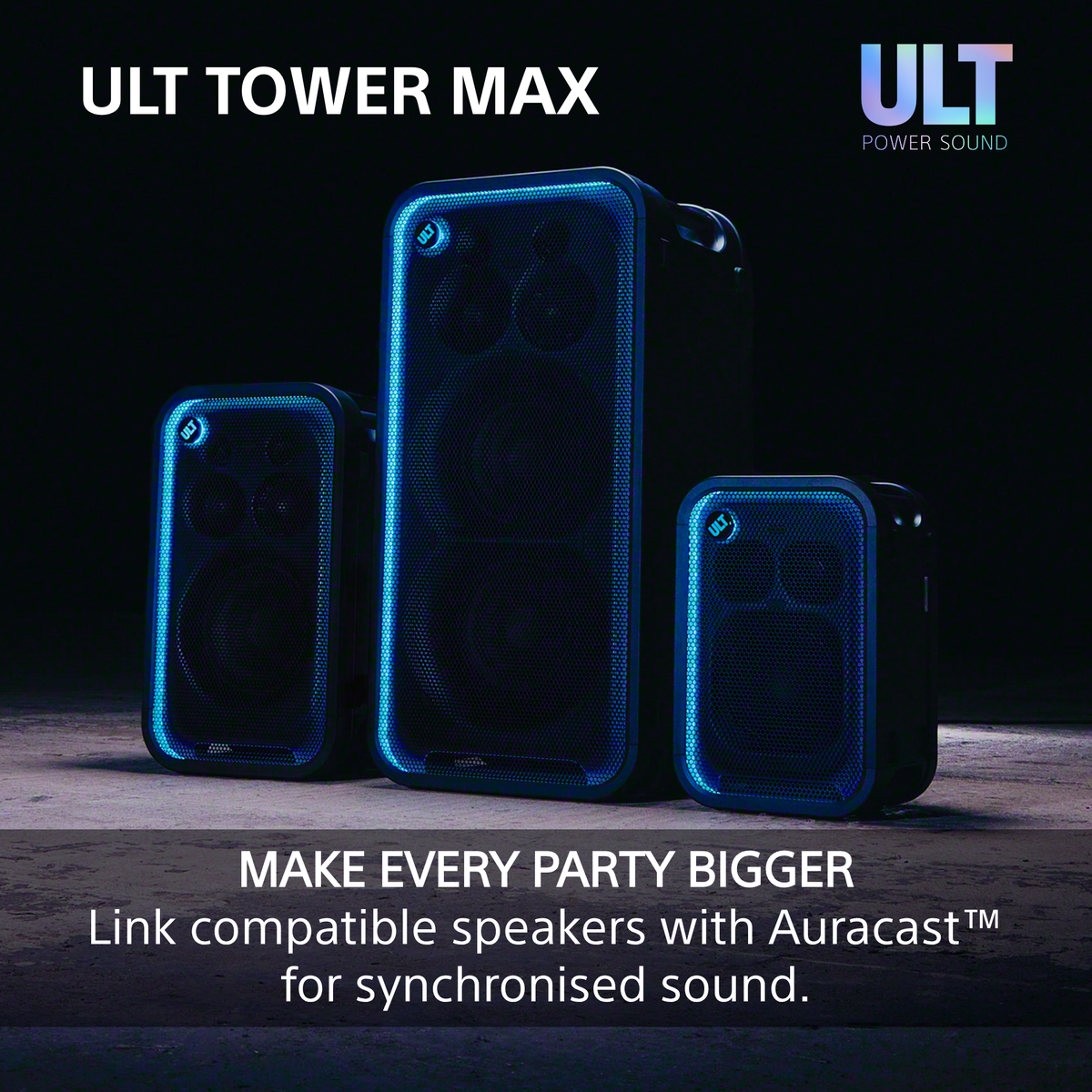 Sony SRS-ULT3000 ULT Tower MAX Bluetooth Party Speaker SRSULT3000
