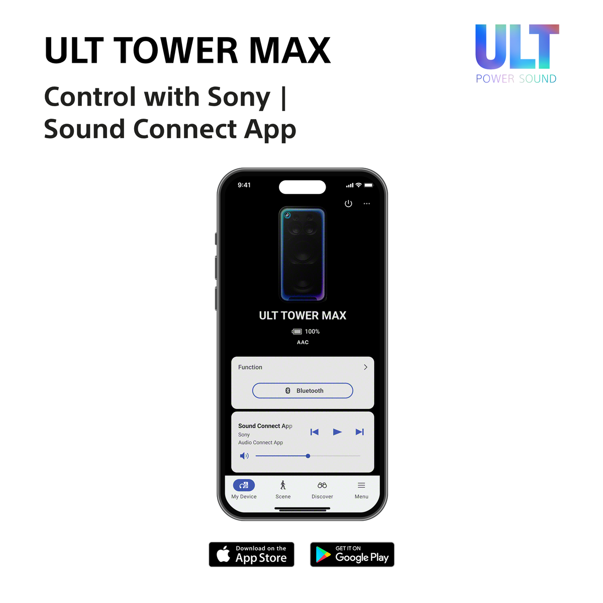 Sony SRS-ULT3000 ULT Tower MAX Bluetooth Party Speaker SRSULT3000