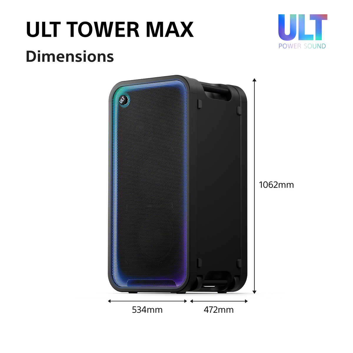 Sony SRS-ULT3000 ULT Tower MAX Bluetooth Party Speaker SRSULT3000