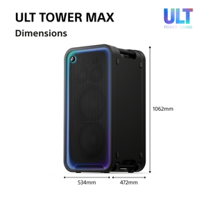 Sony SRS-ULT3000 ULT Tower MAX Bluetooth Party Speaker SRSULT3000