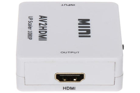 AV 3 x RCA Phono Composite Video to HDMI Adapter (USB Powered)