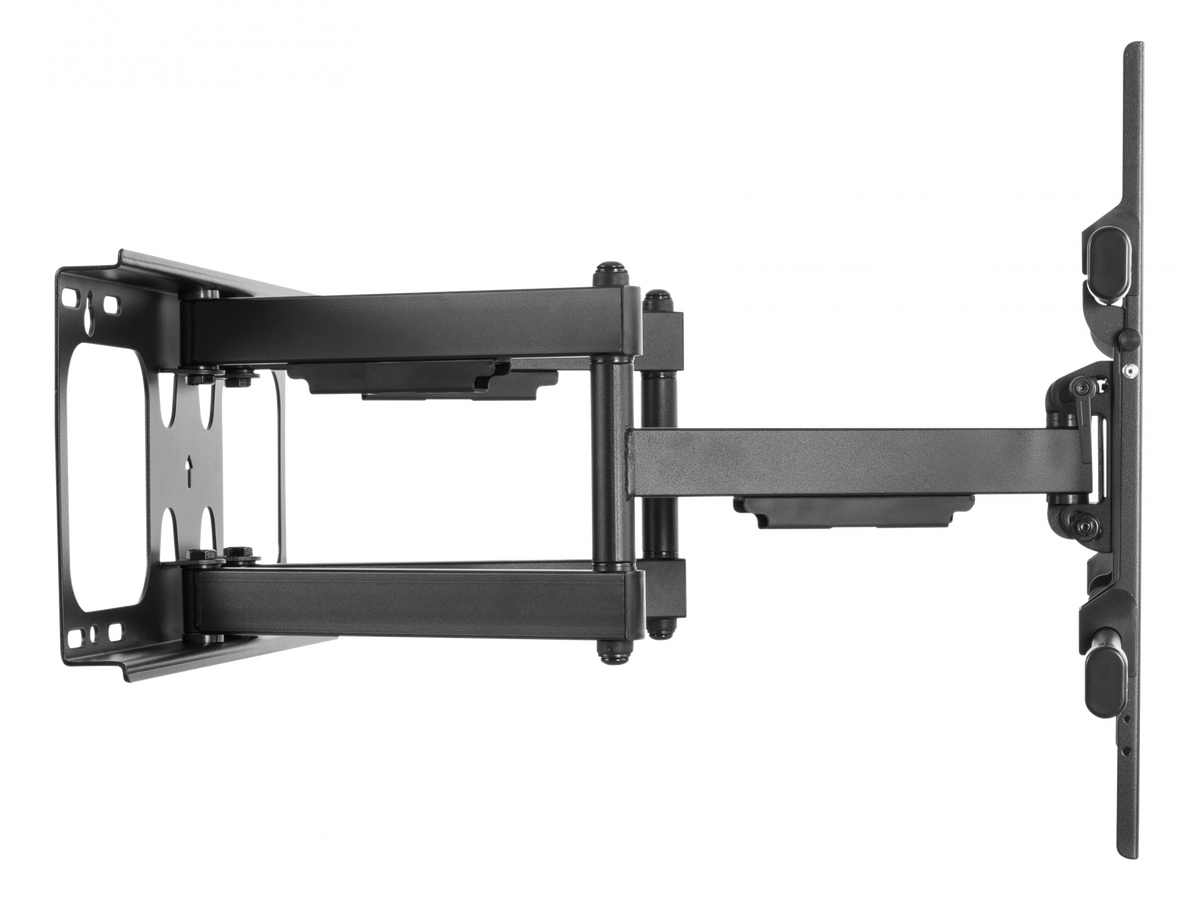 Deltaco ARM0260 Extra Large Full Motion 3-way TV Wall Mount Bracket Up To 75KG Media Wall Black
