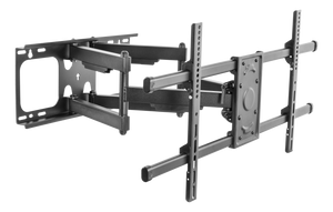 Deltaco ARM0260 Extra Large Full Motion 3-way TV Wall Mount Bracket Up To 75KG Media Wall Black