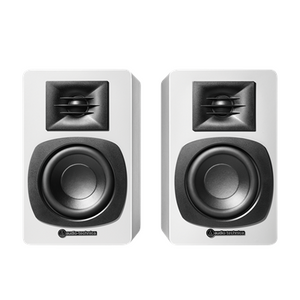 Audio Technica ATSP3X Powered / Bluetooth Bookshelf Speakers White (Pair)
