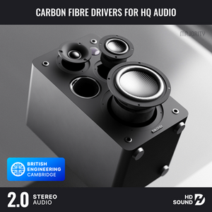 Majority D100X Passive Bookshelf Speakers (Pair) Black