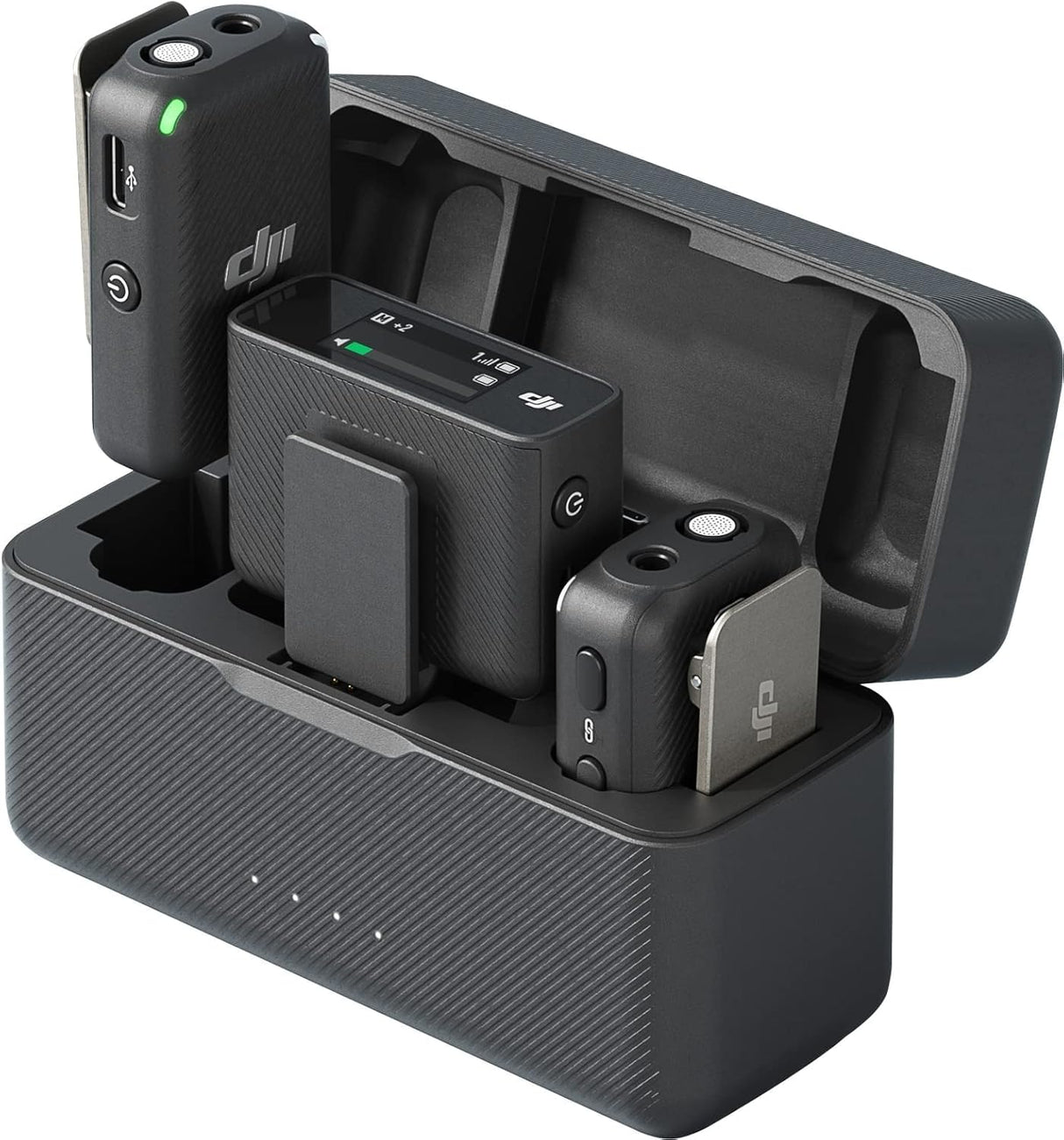 DJI MIC 2 (2 x RX + 1 x TX + Charging Case) Wireless Lapel Microphone Kit