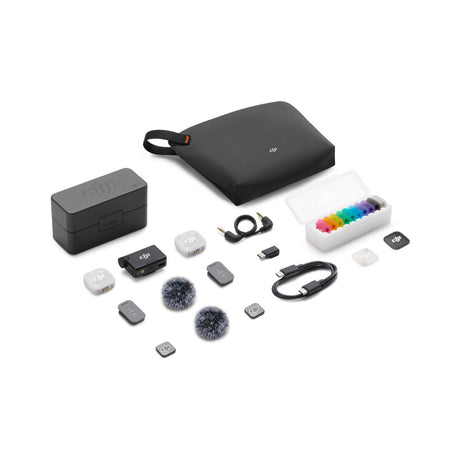 DJI MIC Mini 2 (2 x RX + 1 x TX + Charging Case) Wireless Lapel Microphone Kit