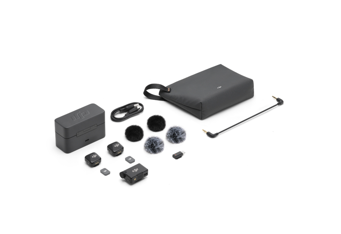 DJI MIC Mini (2 x RX + 1 x TX + Charging Case) Wireless Lapel Microphone Kit