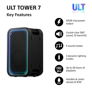 Sony SRS-ULT700 ULT Tower 7 Bluetooth Party Speaker SRSULT700