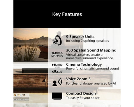 Sony HT-A7100 Bravia Theatre Bar 7 Dolby Atmos 5.0.2 Soundbar HTA7100