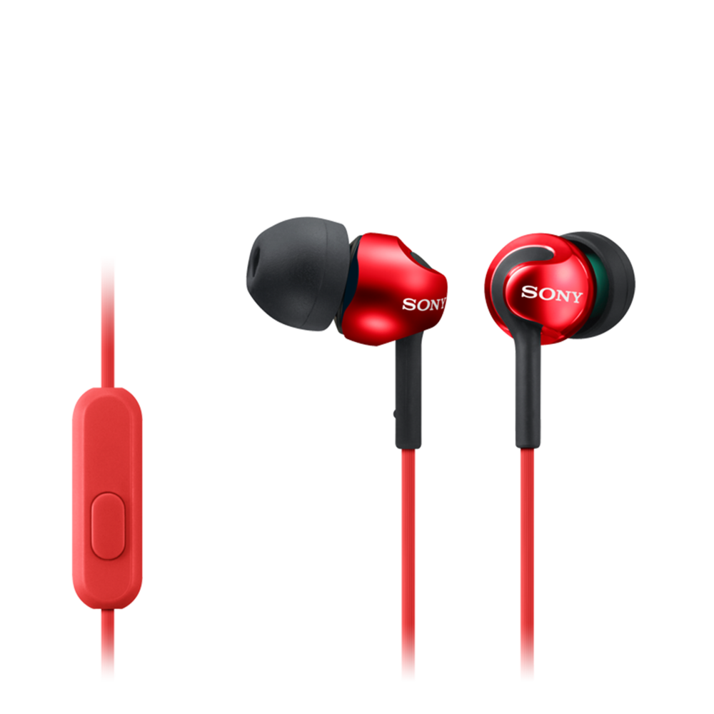 Sony MDREX110APR EX Series In Ear Headphones Red MDR-EX110APR