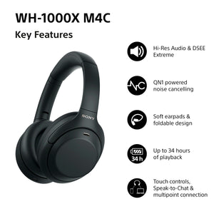 Sony WH-1000XM4CB Wireless Noise Cancelling Headphones Black WH1000XM4CB