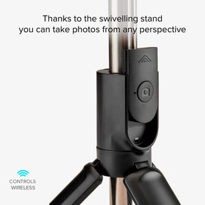 SBS Universal Selfie Stick with Built in LED Light and Tripod TETRIPOLED