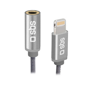 SBS Lightning to 3.5mm Jack Socket 15cm Length TEADAPTJACKMF1W For Apple