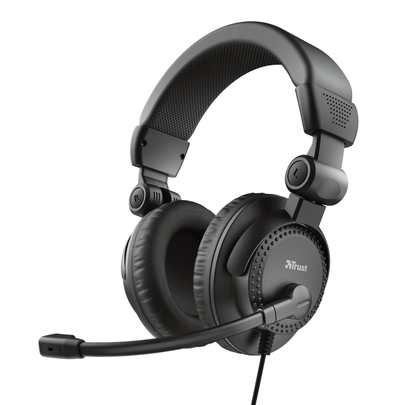 Trust COMO USB PC Headset Black